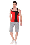 Men Cotton Grey Capri