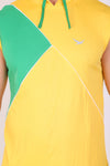 Men Yellow Hooded Sports T-Shirts