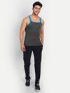 T.T. Men Solid Pack Of 5 Gym Vest Assorted