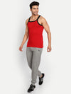 T.T. Men Solid Pack Of 5 Gym Vest Assorted