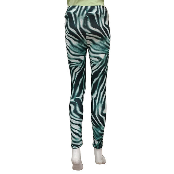 T.T Women Printed Leggings Green