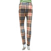 T.T Women Printed Leggings Maroon Checked