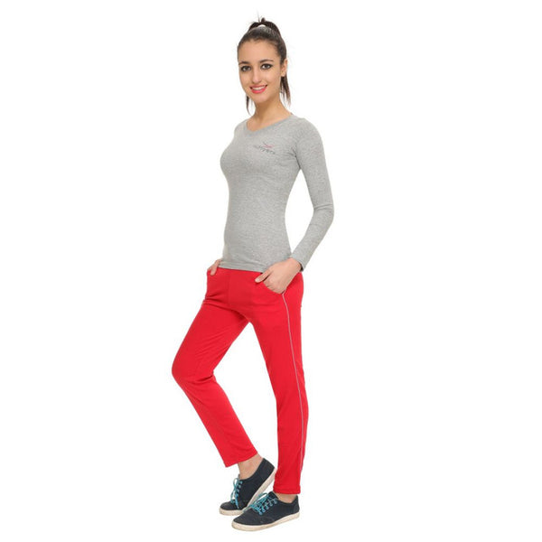 HiFlyers Women Full Sleevs T-Shirts V Neck Grey