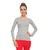 HiFlyers Women Full Sleevs T-Shirts V Neck Grey