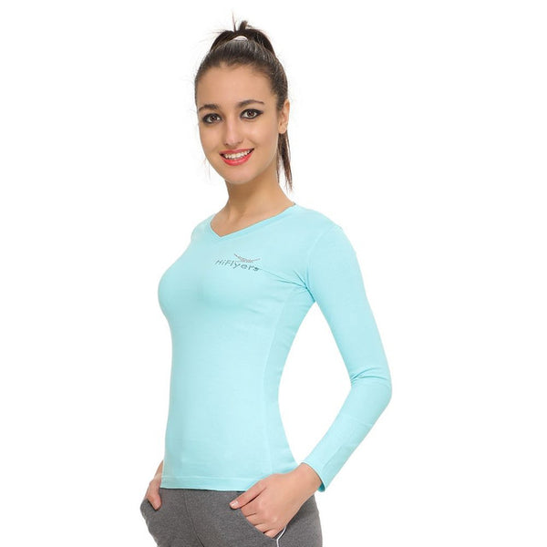 Women Sky Blue T-Shirts