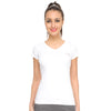 Women V Neck White T-Shirts