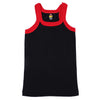 T.T. Kids Addy Gym Vest Pack Of 3 Black-Red-Navy