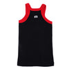 T.T. Kids Addy Gym Vest Pack Of 5 Grey-Red-Trqs-Black-Navy