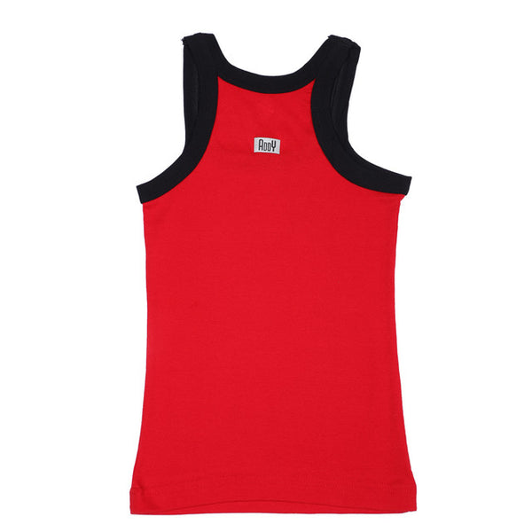 T.T. Kids Addy Gym Vest Pack Of 3 Grey-Red-Trqs