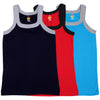 T.T. Kids Addy Gym Vest Pack Of 3 Navy-Red-Trqs