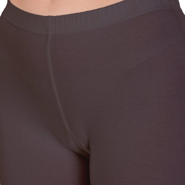 T.T. Pearl Women 100% Cotton Multipurpose Shorts Pack Of 2 Maroon & C. Brown