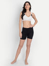 T.T. Women White & Black Cut N Sew Solid Sports Bra