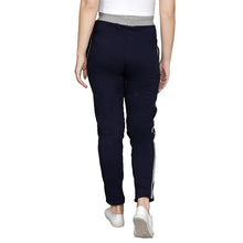 HiFlyers Women Comfort Fit Solid Cotton Trackpant Navy