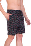 T.T. Mens Printed Bermuda Shorts Black