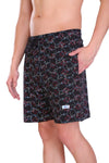 T.T. Mens Printed Bermuda Shorts Black