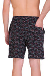 T.T. Mens Printed Bermuda Shorts Black
