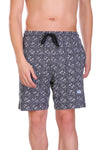 T.T. Men Printed Bermuda Shorts Grey