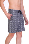 T.T. Men Printed Bermuda Shorts Grey