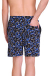T.T. Men Printed Bermuda Shorts Black-Royal