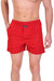 HiFlyers Men Printed Cotton Boxer Short Red