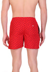 HiFlyers Men Printed Cotton Boxer Short Red