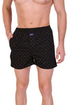 HiFlyers Men Printed Cotton Boxer Short Black