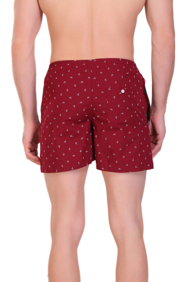 Boxer Short Pant Maroon