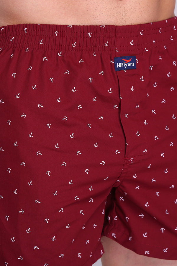 Boxer Short Pant Maroon