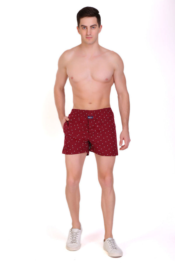 Boxer Short Pant Maroon