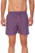 HiFlyers Men Checked Cotton Boxer Short Purple