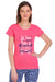 T.T. Women Slim Fit Round Neck Printed Tshirt Pink
