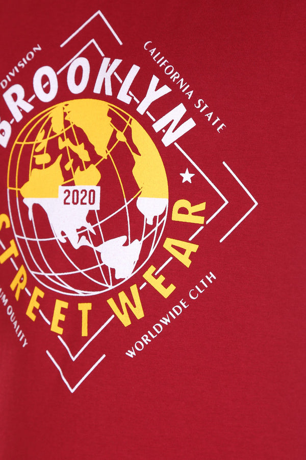 Men Trendy Maroon T-Shirts