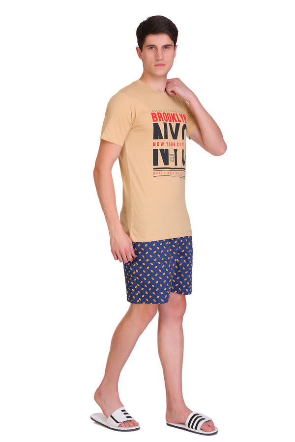 Men Trendy Khakhi T-Shirts