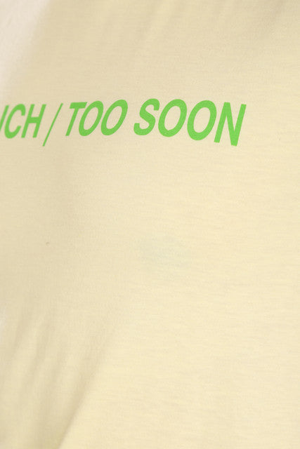 T.T. Men Slim Fit Printed Round Neck T-Shirt Yellow-Navy-Red