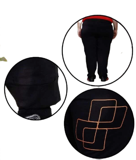 Plus Size Men Black Cotton Track Pant