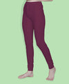 T.T. Women Solid Chudidar Cotton Lycra Cool Leggings -Deep Maroon