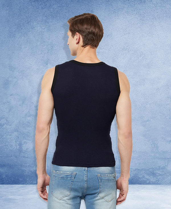 T.T. Men Designer Gym VestPack Of 3 Black-Red-Grey-Maroon-Navy-Sky