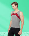 T.T. Men Designer Gym VestPack Of 3 Black-Red-Grey-Maroon-Navy-Sky