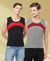 T.T. Men Designer Gym VestPack Of 2 Black-Red-Grey-Maroon