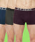 T.T. Mens Desire Fashion Top Elastic Trunk Pack Of 3 Olive-Purple-Blue
