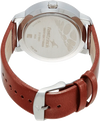 Quartz Analog Black Dial Leather Strap Watch for Guys