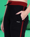 HiFlyers Women Comfort Fit Solid Cotton Trackpant Black