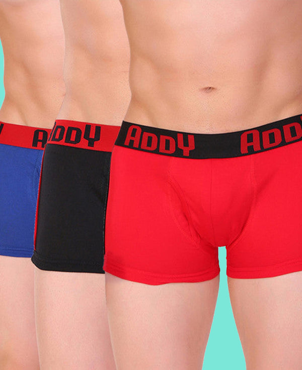 T.T. Men Addy Trunk Solid Pack Of 3 Assorted Colors