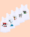 T.T. Cool Kids Pack Of 5 Printed Pure Cotton Innerwear Vest