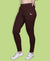 HiFlyers Women Slim Fit Solid Cotton Lycra Kurti Pant Brown