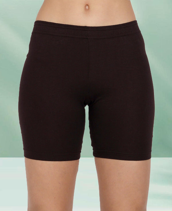 T.T. Pearl Women 2 Pack Maroon & C. Brown Cycling Shorts