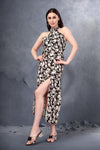 Noir petal sway dress