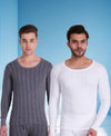 T.T. Men Hotpot Elite Top Thermal Anthra - White (Pack Of 2)