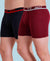 T.T. Men Jazz Top Elastic Trunk Pack Of 2 (Black - Red)