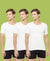 T.T. Men Interlock Vest Half Sleeve Pack Of 3 White